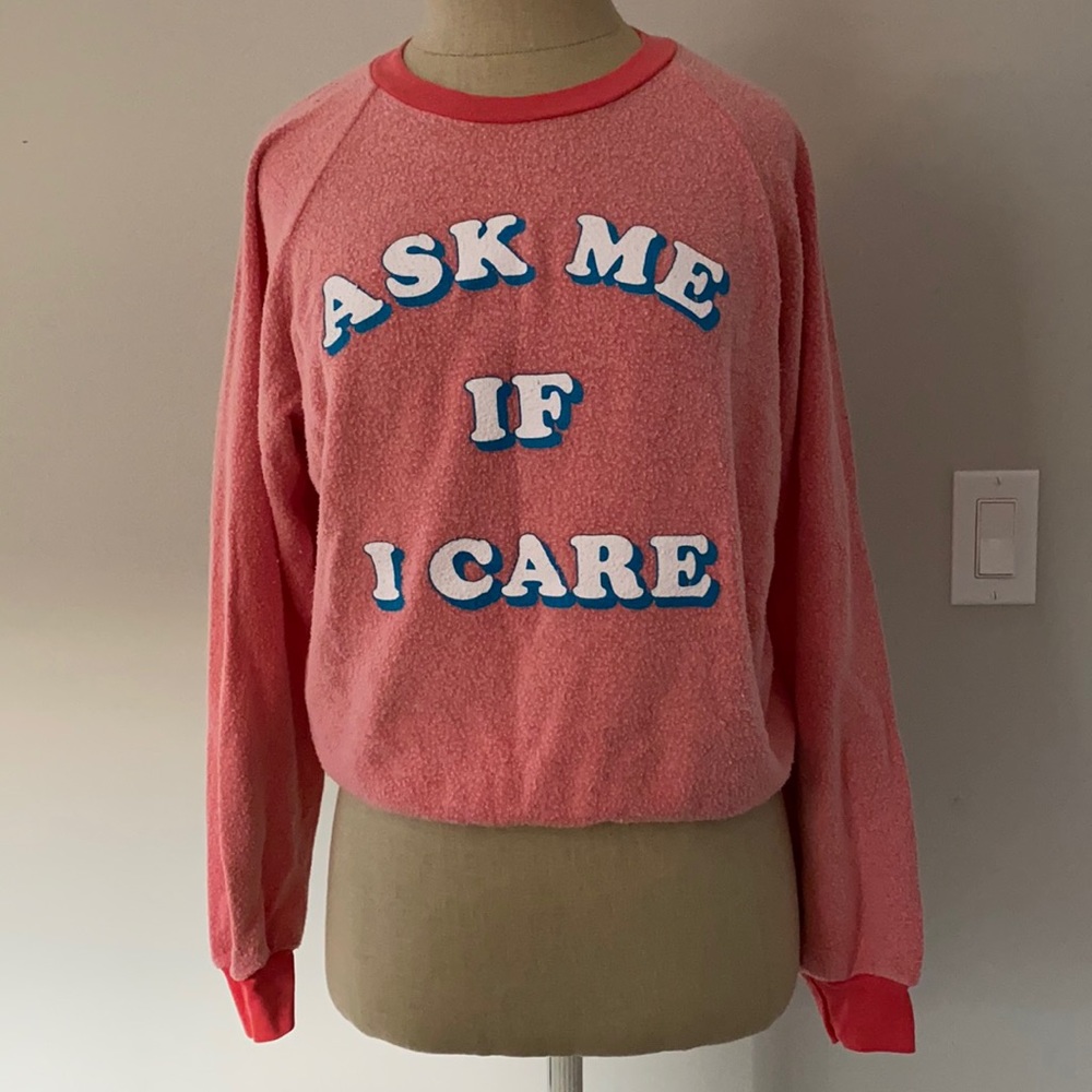 Wildfox Ask Me If I Care Sweatshirt S